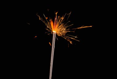 Neşeli Noel maytap koyu arka plan üzerinde