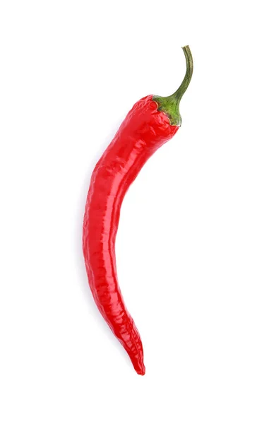 Hot chili pepper on white background — Stock Photo, Image