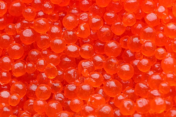 Tasty red caviar as background — Stock Photo, Image