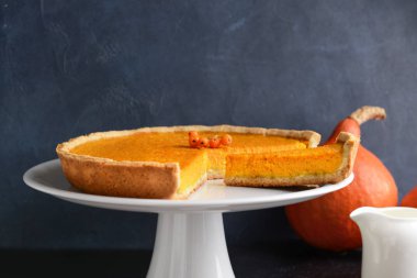 Masada lezzetli kabak pasta ile Tatlı standı