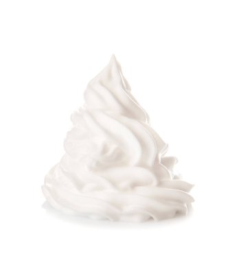 beyaz zemin üzerine krem şanti