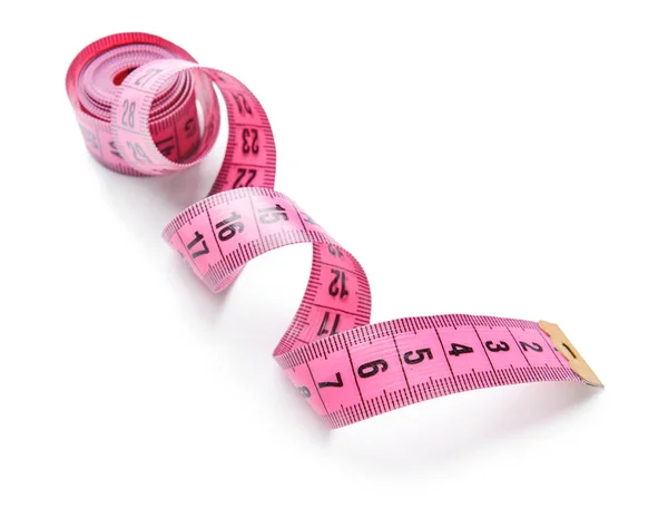 Measuring tape on white background — Stock Photo, Image