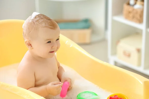 Cute Little Baby In Bathtub At Home, Baby Bathtubs 2017