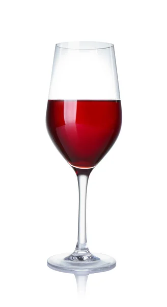 Glass of wine on white background — Stock Photo, Image