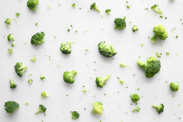 Fresh broccoli cabbage on white background — Stock Photo, Image