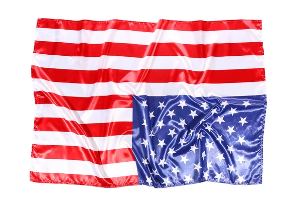 Flag of the United States of America on white background — Stock Photo, Image