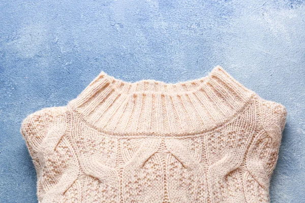 暖かいセーター上の色の背景 — ストック写真