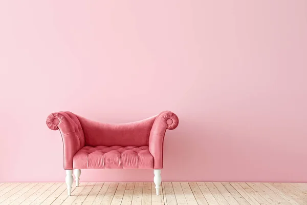 Bequemes Sofa in der Nähe der Wand — Stockfoto