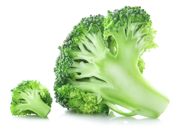 Verse broccoli kool op witte achtergrond — Stockfoto