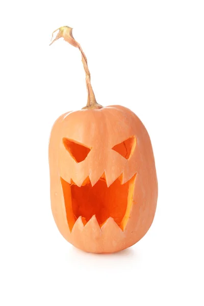 Halloween pumpkin on white background — Stock Photo, Image