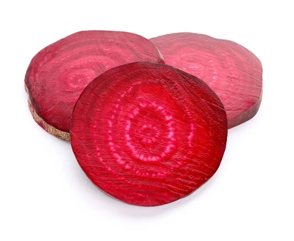 Fresh cut beet on white background — ストック写真