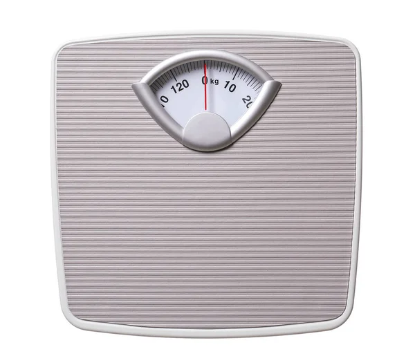 Modern scales on white background — Stock Photo, Image