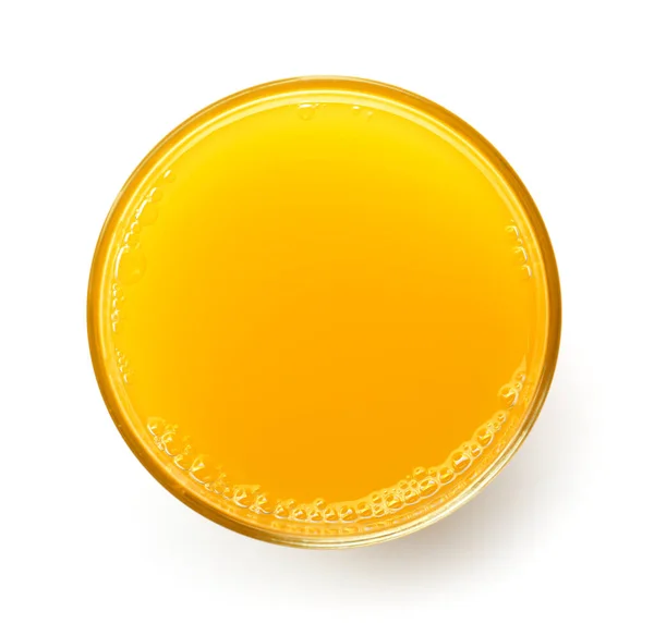 Glass of orange juice on white background — Stock Photo, Image