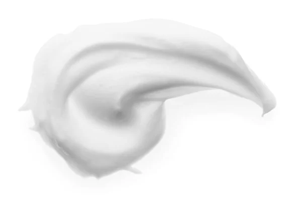 흰 배경에 있는 크림 샘플 — 스톡 사진