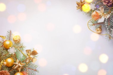 Yazmak için yeri olan güzel Noel tebrik kartı