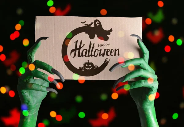 Carte de voeux pour la célébration d'Halloween — Photo