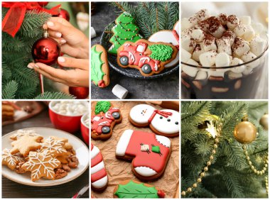 Güzel Noel fotoğraflarıyla kolaj