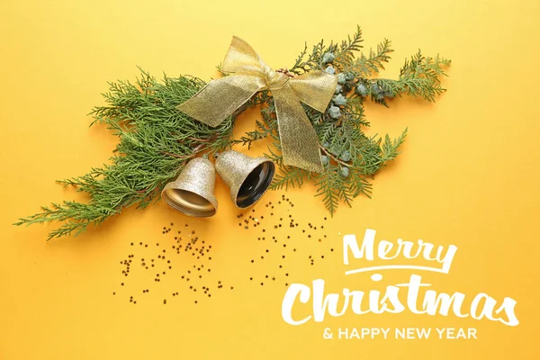 Beautiful greeting card for Merry Christmas and Happy New Year — Stock Photo, Image