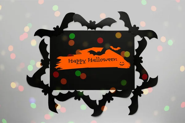 Ευχετήρια κάρτα για τον εορτασμό Halloween — Φωτογραφία Αρχείου