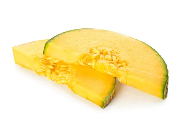 Zoete gesneden meloen op witte achtergrond — Stockfoto