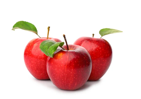 Ripe apples on white background — Stock Photo, Image