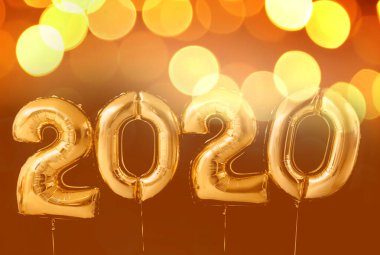 2020 model balonlardan yapılmış koyu arkaplan