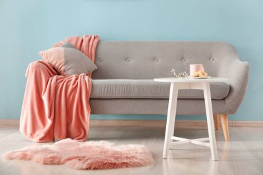 Güzel modern oda rahat kanepe ile iç