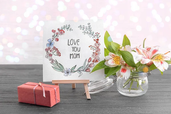 Beautiful greeting card for Mother's Day celebration — Stock Photo, Image