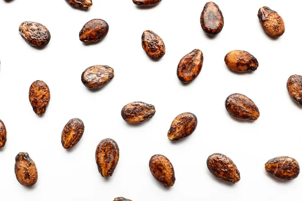 Seeds of watermelon on white background — Stock Photo, Image