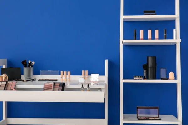 Makeup Cosmetics Modern Dressing Room — Stock Photo, Image