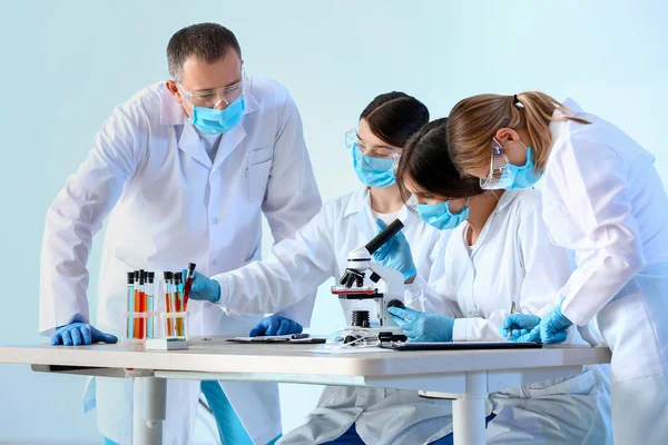 Scientists Working Modern Laboratory — Stock Photo, Image