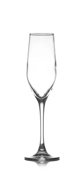 Empty Glass White Background — Stock Photo, Image