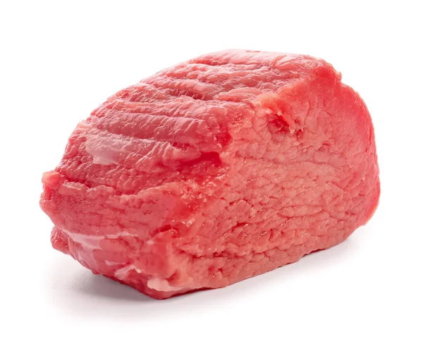 Trozo Carne Fresca Res Sobre Fondo Blanco —  Fotos de Stock