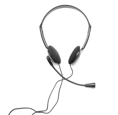 Beyaz arka planda modern kulaklık