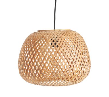 Beyaz arkaplanda şık bir lamba