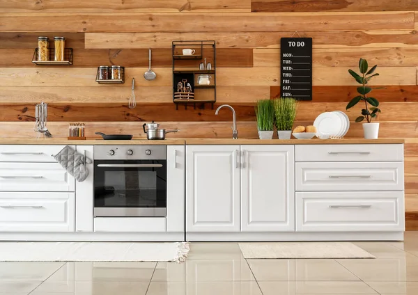 Stylish Interior Modern Kitchen — Stock Photo, Image