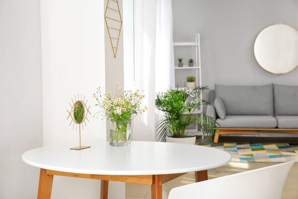 Interior of modern studio apartment