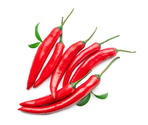 Hot Chili Pepper White Background — Stock Photo, Image