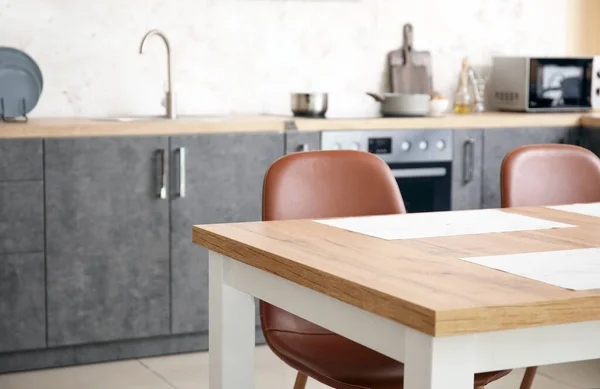 Interior Modern Stylish Kitchen — Stock Photo, Image