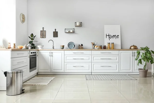 Stijlvol Interieur Van Moderne Keuken — Stockfoto