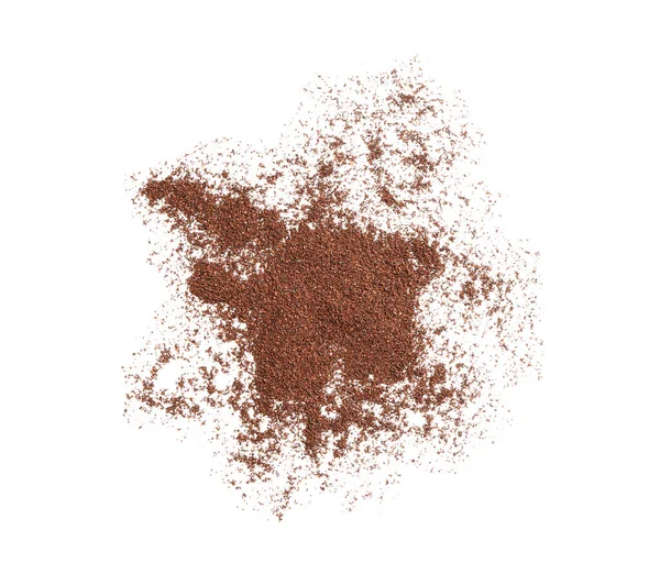 Coffee Powder White Background — Stock Photo, Image