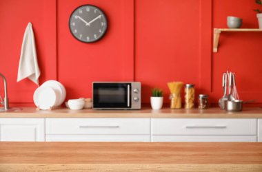 Modern stil mutfağın içi.