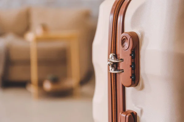 Suitcase Lock Room Closeup — Stock Photo, Image