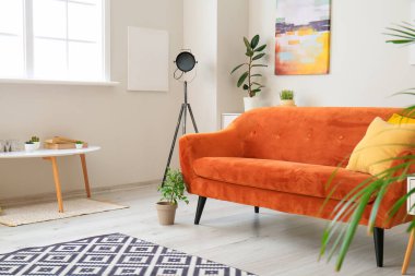 Modern oturma odası rahat kanepe ile iç