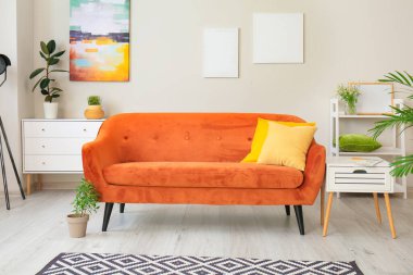 Modern oturma odası rahat kanepe ile iç