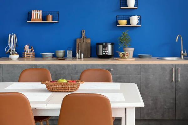 Interior Cocina Moderna Con Estilo — Foto de Stock