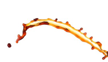 Beyaz arka planda kahve damlası