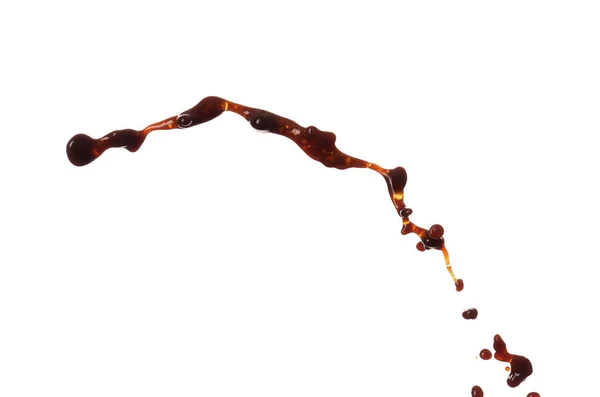 Splash Coffee White Background — Stock Photo, Image