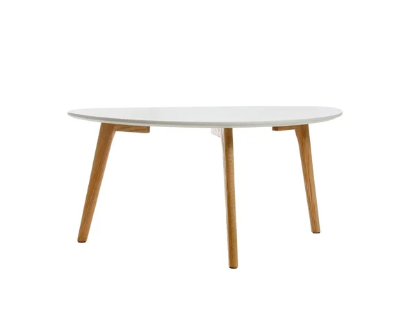 Elegante Tavolo Sfondo Bianco — Foto Stock