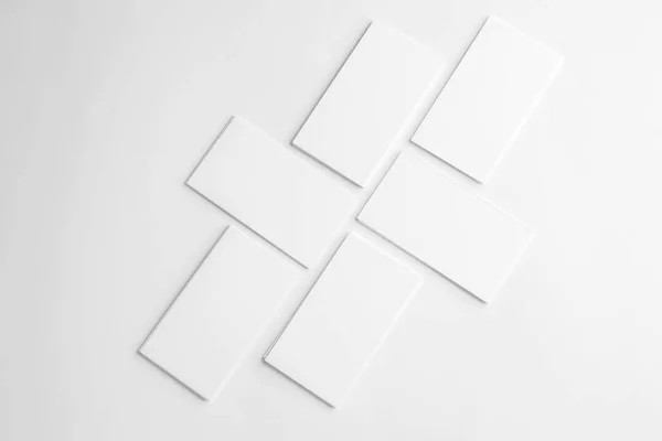 Blank Business Cards White Background — Stock Photo, Image